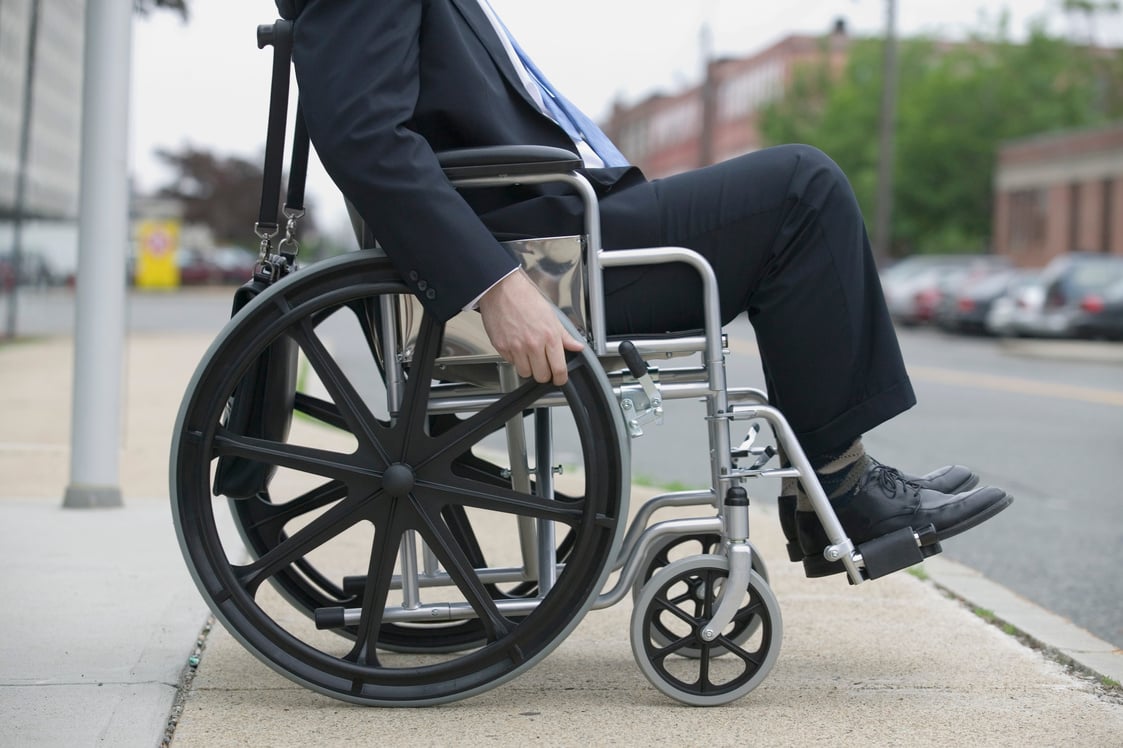 Man in wheelchair